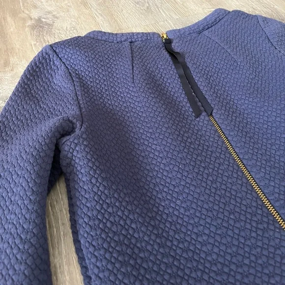 Boden Sixties Jacquard Dress in Navy Blue US 4 Anthro $118 - Picture 12 of 16